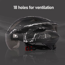 Load image into Gallery viewer, Magnetic Visor Goggles Integrated Bicycle Helmet Ultralight Road Mtb Mountain Bike Ventilated Cycling Helmet Safety Cap