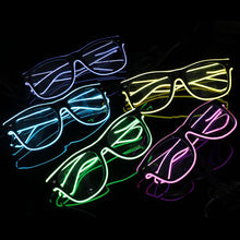 Load image into Gallery viewer, EL Luminous Glasses LED Glowing Neon Party Flashing Glasses for Festival Celebration Party Bar Performing Fluorescent Accessories