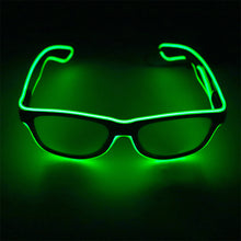 Load image into Gallery viewer, EL Luminous Glasses LED Glowing Neon Party Flashing Glasses for Festival Celebration Party Bar Performing Fluorescent Accessories