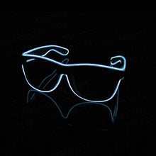 Load image into Gallery viewer, EL Luminous Glasses LED Glowing Neon Party Flashing Glasses for Festival Celebration Party Bar Performing Fluorescent Accessories