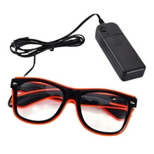 Load image into Gallery viewer, EL Luminous Glasses LED Glowing Neon Party Flashing Glasses for Festival Celebration Party Bar Performing Fluorescent Accessories