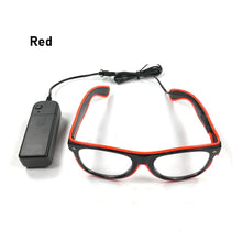 Load image into Gallery viewer, EL Luminous Glasses LED Glowing Neon Party Flashing Glasses for Festival Celebration Party Bar Performing Fluorescent Accessories