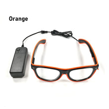 Load image into Gallery viewer, EL Luminous Glasses LED Glowing Neon Party Flashing Glasses for Festival Celebration Party Bar Performing Fluorescent Accessories