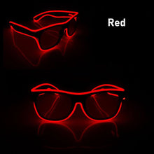 Load image into Gallery viewer, EL Luminous Glasses LED Glowing Neon Party Flashing Glasses for Festival Celebration Party Bar Performing Fluorescent Accessories