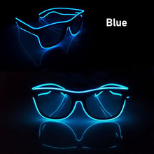 Load image into Gallery viewer, EL Luminous Glasses LED Glowing Neon Party Flashing Glasses for Festival Celebration Party Bar Performing Fluorescent Accessories