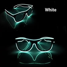 Load image into Gallery viewer, EL Luminous Glasses LED Glowing Neon Party Flashing Glasses for Festival Celebration Party Bar Performing Fluorescent Accessories