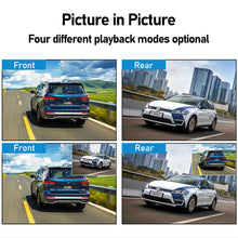 Load image into Gallery viewer, 4" Full HD Dashcam Dual Lens Car DVR Camera Rear View Dual Lens Video Recorder Cycle 1080P Video Mirror Recorder Dash Cam