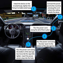 Load image into Gallery viewer, 4" Full HD Dashcam Dual Lens Car DVR Camera Rear View Dual Lens Video Recorder Cycle 1080P Video Mirror Recorder Dash Cam