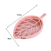 Load image into Gallery viewer, Bathroom Soap Box Soap Holder Double Layer Leaf Shape Dish Storage Non-slip Toilet Kitchen Drain Soap Holder Household Tray