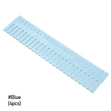 Load image into Gallery viewer, 4Pcs/Set DIY Plastic Grid Drawer Divider Adjustable Sock Underwear Dresser Organizer Stationary Storage