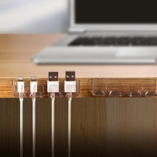 Load image into Gallery viewer, 3Pcs Wire Holder Clamp Table Fixed Line Clamp Cable Manager Organizer Desktop Data Cable Clips Storage Home Storage