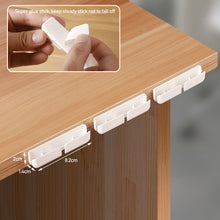 Load image into Gallery viewer, 3Pcs Wire Holder Clamp Table Fixed Line Clamp Cable Manager Organizer Desktop Data Cable Clips Storage Home Storage