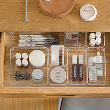 Load image into Gallery viewer, Transparent Drawer Box Cosmetic Cabinet Anti-Scratch Drawer Organizer Office Desk Storage Box Drawer Organizer Storage Box Stationery Organizer