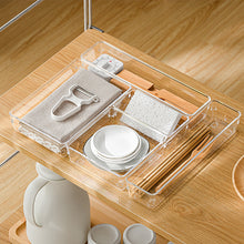 Load image into Gallery viewer, Transparent Drawer Box Cosmetic Cabinet Anti-Scratch Drawer Organizer Office Desk Storage Box Drawer Organizer Storage Box Stationery Organizer