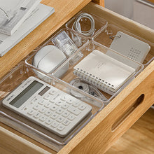 Load image into Gallery viewer, Transparent Drawer Box Cosmetic Cabinet Anti-Scratch Drawer Organizer Office Desk Storage Box Drawer Organizer Storage Box Stationery Organizer