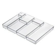 Load image into Gallery viewer, Transparent Drawer Box Cosmetic Cabinet Anti-Scratch Drawer Organizer Office Desk Storage Box Drawer Organizer Storage Box Stationery Organizer