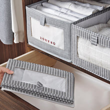 Load image into Gallery viewer, Foldable Drawer Wardrobe Clothes Organizer Storage Box Multi-size Linen Cloth Storage Box Organizing Basket Home Storage