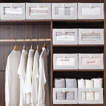 Load image into Gallery viewer, Foldable Drawer Wardrobe Clothes Organizer Storage Box Multi-size Linen Cloth Storage Box Organizing Basket Home Storage