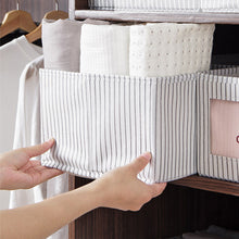 Load image into Gallery viewer, Foldable Drawer Wardrobe Clothes Organizer Storage Box Multi-size Linen Cloth Storage Box Organizing Basket Home Storage