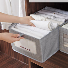 Load image into Gallery viewer, Foldable Drawer Wardrobe Clothes Organizer Storage Box Multi-size Linen Cloth Storage Box Organizing Basket Home Storage