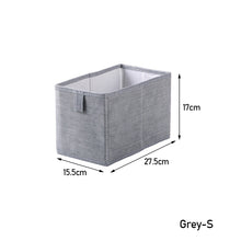 Load image into Gallery viewer, Foldable Drawer Wardrobe Clothes Organizer Storage Box Multi-size Linen Cloth Storage Box Organizing Basket Home Storage