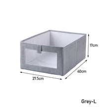 Load image into Gallery viewer, Foldable Drawer Wardrobe Clothes Organizer Storage Box Multi-size Linen Cloth Storage Box Organizing Basket Home Storage
