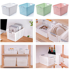 Load image into Gallery viewer, Multipurpose Storage Basket Kitchen Storage Organizer Kitchen Organizer Box Makeup Organizer Cabinet Storage Plastic Container