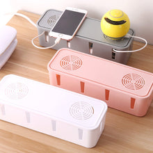 Load image into Gallery viewer, Wire Cable Socket Organizer Table Charger Wire Safety Storage Box Dust-proof Power Strip Wire Case Socket Organizer
