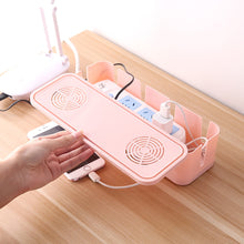Load image into Gallery viewer, Wire Cable Socket Organizer Table Charger Wire Safety Storage Box Dust-proof Power Strip Wire Case Socket Organizer