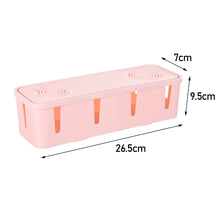 Load image into Gallery viewer, Wire Cable Socket Organizer Table Charger Wire Safety Storage Box Dust-proof Power Strip Wire Case Socket Organizer