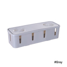 Load image into Gallery viewer, Wire Cable Socket Organizer Table Charger Wire Safety Storage Box Dust-proof Power Strip Wire Case Socket Organizer