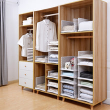 Load image into Gallery viewer, Folding Clothes Organization Wardrobe Organizer Cloth Storage High Capacity Stackable Drawer Basket Cabinet Underwear Box