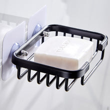 Load image into Gallery viewer, Bathroom Soap Box Soap Holder Toilet Kitchen Dish Storage Space Aluminum Drain Soap Holder Bathroom Storage Sticky Wall