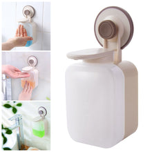 Load image into Gallery viewer, Soap Dispenser Wall-mounted Squeezing with Suction Cup for Bathroom Kitchen Soap Machine Wall Mounted Punch Free Plastic Press Soap Dispenser