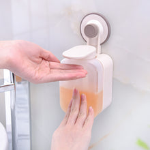 Load image into Gallery viewer, Soap Dispenser Wall-mounted Squeezing with Suction Cup for Bathroom Kitchen Soap Machine Wall Mounted Punch Free Plastic Press Soap Dispenser