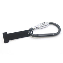 Load image into Gallery viewer, Universal Anti-theft Motorcycle Helmet Lock Multi-Function Combination Code Lock With T-Bar Rubber Black/Silver