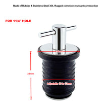 Load image into Gallery viewer, Stainless Steel 304 Handle Rubber Drain Plug T-Handle Twist-in Hull Bilge Transom Seawall Marine Boat Yacht Accessories