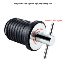 Load image into Gallery viewer, Stainless Steel 304 Handle Rubber Drain Plug T-Handle Twist-in Hull Bilge Transom Seawall Marine Boat Yacht Accessories