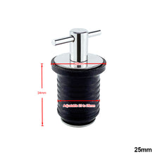 Load image into Gallery viewer, Stainless Steel 304 Handle Rubber Drain Plug T-Handle Twist-in Hull Bilge Transom Seawall Marine Boat Yacht Accessories