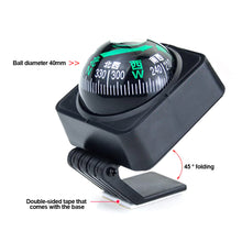 Load image into Gallery viewer, 1Pc Car Turck Adjustable Dashboard Navigation Compass Direction Guide Ball Travel Driving Boat Vehicle