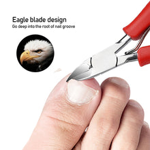 Load image into Gallery viewer, 1 pc Non-slip Handle Eagle Stainless Steel Nose Pliers Useful Cuticle Nipper Cutter Nail Art Clipper Manicure Tool