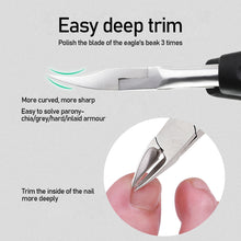 Load image into Gallery viewer, 1PC Stainless Steel Nail Cuticle Scissors Dead Skin Remover Cuticle Nipper Dead Trimming Nail Clipper Manicure Care Tools PP Handle