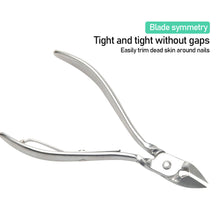 Load image into Gallery viewer, 1PC Stainless Steel Nail Cuticle Scissors Dead Skin Remover Cuticle Nipper Dead Trimming Nail Clipper Manicure Care Tools