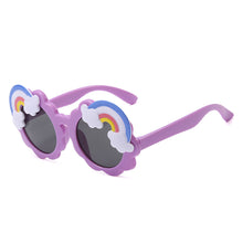 Load image into Gallery viewer, Cute Children Cartoon Round Frame Sunglasses PC Rainbow Colored Sunglasses Kids Baby Retro Lovely Sun Glasses