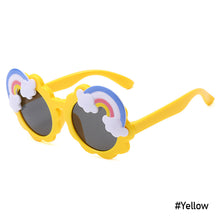 Load image into Gallery viewer, Cute Children Cartoon Round Frame Sunglasses PC Rainbow Colored Sunglasses Kids Baby Retro Lovely Sun Glasses