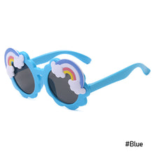 Load image into Gallery viewer, Cute Children Cartoon Round Frame Sunglasses PC Rainbow Colored Sunglasses Kids Baby Retro Lovely Sun Glasses