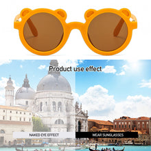Load image into Gallery viewer, Children Lovely Colorful Bear Sunglasses Girls Cute Kids Eyeglasses Colored Lenses Boys Baby Shades Glasses