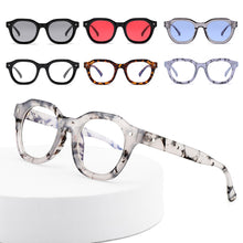 Load image into Gallery viewer, Fashion Big Frame Rice Nail Sunglasses Retro Wild Men and Women Anti-blue Light UV400 Anti-ultraviolet Too Sunglasses