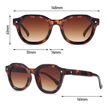 Load image into Gallery viewer, Fashion Big Frame Rice Nail Sunglasses Retro Wild Men and Women Anti-blue Light UV400 Anti-ultraviolet Too Sunglasses