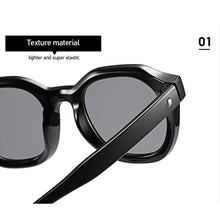 Load image into Gallery viewer, Fashion Big Frame Rice Nail Sunglasses Retro Wild Men and Women Anti-blue Light UV400 Anti-ultraviolet Too Sunglasses